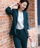 【2点セット】3色 スーツセット OL風 エレガント 通勤 XH2-TF-YR6077