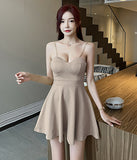 4色  肌見せ  キャバドレス ミニドレス 高見え   セクシー  脚長効果  LT2-YM8708