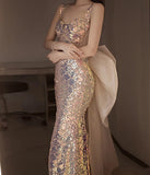 人魚美姫  キラキラ  ゴージャス パーティードレス 披露宴  コンサート  年末演芸  上品  LT2-MDS10/15-2