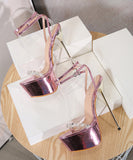 ピカピカ ピンク ゴージャス ハイヒール サンダル パンプス 新作 ダイヤモンド MY5-XL-MY-198-13