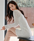 ミニドレス  パーティードレス  ゴージャス  高級感 新作 レース LT2-ZED887219A71