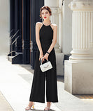 【4色】エレガント ワイドパンツ ジャンパー 通勤 OL風 可愛い XH2-ZED889309GT350