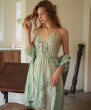 【2点セット】7色 パジャマ 勝負 下着 ラブ えちえち レース セクシー ゴージャス 肌見せ 新作　MY8-GR311