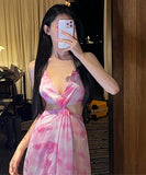 サンドレス 海辺 旅 バックレス ロマンティック風 セクシー XH2-XD136