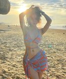 水着 レディース タンキニ セパレート ビキニ ビスチェ風  体型カバー かわいい ハイウエス スカート XY-DP-A29612