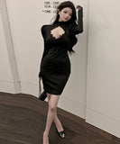 レース  ミニドレス  キャバドレス  セクシー 谷間魅せ 脚長効果  LT2-MLS7290