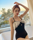 水着 モノキニ かわいい お姫様 新作 レース 着痩せ 温泉 海辺 MY7-KDS2203