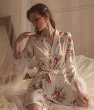 バラ  羽毛 パジャマコート  セクシー   ルームウェア  新作  高級感  LT8-GR19279