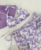 【3点セット】水着 モノキニ 大人可愛い 超人気 おしゃれ 温泉 XH7‐DP‐A29708