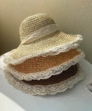 麦わら帽子 帽子 レディース 折り畳み 夏 可愛い リボン サイズ調整制可能 つば広 紫外線対策 天然素材 通気性 涼しい 女性 ストローハット インスタ 話題XH9-LYYH7565