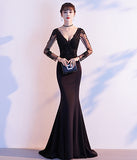 優雅  高級感   パーティードレス  ロングドレス  新年会 二次会 演奏会 LT2-MBYD7-16