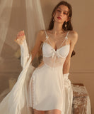 2色 レース セクシー パジャマ ルームウェア 新作 肌見せ MY8-GR2044