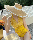 ビキニ リボン 水着 レース パッチワーク おしゃれ 大人可愛い 海辺花火 温泉 XH7-DP- A21064