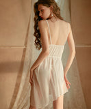 ２色 セクシー 肌見せ 超人気 清楚感 谷間魅せ スリップドレス MY8-GR1513