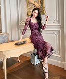 エレガント チュール 淑女 セレブ風 同伴 セクシー フリル 高級感 宴会 XH2-JY30010