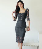 レース  キラキラ ロングドレス  パーティードレス 指名 二次会 LT2-ZED880811E49