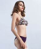 水着 ホルターネック 花柄 可愛い フリル セクシー XH7-BAK2037