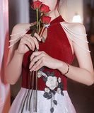 刺繡 高見え 着痩せ セクシー ロングドレス キャバドレス MY2068