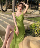 【２色】サンドレス チュール 仙女風 フリル セクシー 淑やかXH2‐QJ8923