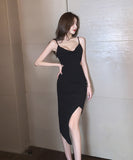 ロングドレス パーティードレス セクシー 肌見せ 谷間魅力 ドレス YN2255-YM8589