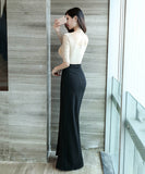 3色 パーティードレス ロングドレス キャバドレス セクシー Vネック 谷間魅せ MY2-YM9046