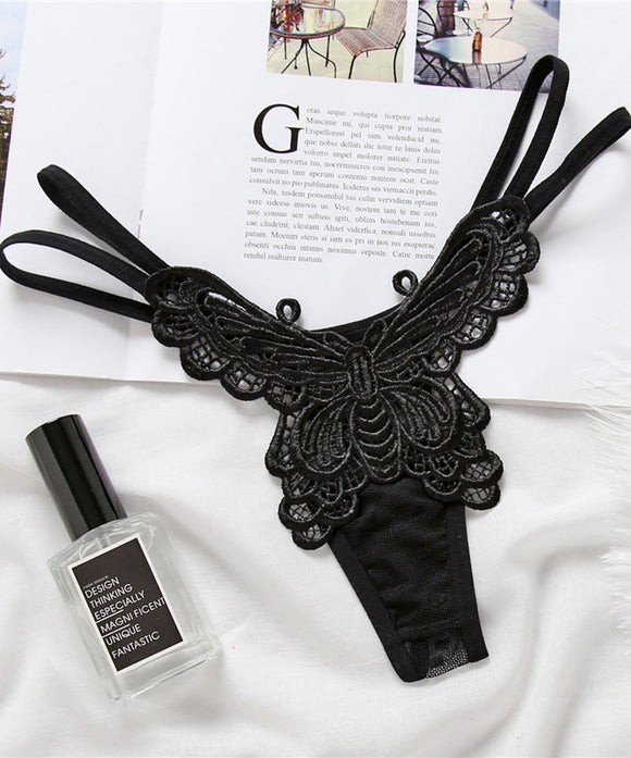 【6色】Tバック 下着 パンティパンツ 蝶 レース MY8-ZR2202