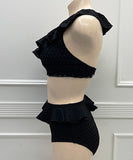 【即日発送】【2色】新作 水着 ワンショルダー 可愛い セクシー フリル XH7-CF-XF154