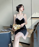 【2点セット・5色】フランネル 暖かい 柔らかい 高品質 セクシー パジャマ ルームウェア MY8013