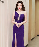 4色 セクシー  ロングドレス  ゴージャス  谷間魅せ 脚長効果  LT2-WYSS8107