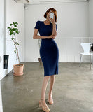 2色  ミニドレス  キャバドレス  ニット  背露出  新作 セクシー  LT2-MLS61897274