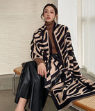 シマウマ柄  50%カシミア  スカーフ 秋冬新作 韓国ファッション 厚手  高級感 LT9-CM-1