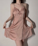 【2点セット】4色 高級感 ルームウェア パジャマ セクシー レース 大人可愛い XH8-ALE3205