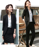 【2点セット】3色 スーツセット OL風 エレガント 通勤 XH2-TF-YR6077