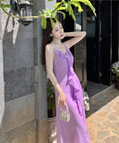 ロマンティック風 サンドレス 海辺 淑やか フリル 着瘦せ XH2-QJ8327