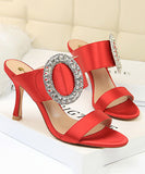 6色 新作 ハイヒール スリッパ 脚長効果 履きやすい MY5-DS566-1