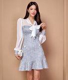 蝶結び  ミニドレス  パーティードレス 指名 二次会 同伴  名媛 淑女  LT2-ZED887872A71