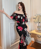 花柄 チュール 可愛い フリル エレガント 宴会 披露宴 XH2-JY20121