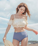 フリル 水着 かわいい ビキニ モノキニ タンキニ 新作 韓国 YN7012-KDS2055