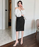 ホルターネック 膝丈ドレス 高級感  着瘦せ  宴会  パーティー用  LT2-JY10051