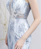 透明感  Vネック  キラキラ ロングドレス ゴージャス  高級感 二次会 披露宴 LT2-HX116