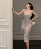 パーティードレス キラキラ ナイトクラブ セクシー お姫様 XH2-ZED885272DXH449