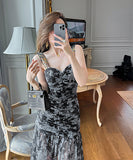 チュール 気質 マーメイドスカート 淑やか 大人可愛い XH2-JY10129