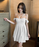 4色 キャバドレス ミニドレス 大人かわいい 二の腕隠し 体型カバー 新作 MY2-YM8645