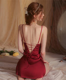 【3色】ルームウェア Ⅴネック セクシー 華奢感 えちえち XH8-GR1388