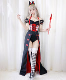 【3点セット】ハロウィン コスプレ セクシー 谷間魅せ queen パーティー 女王 XH2-XJ9121