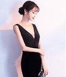 Vネック  パーティードレス  ロングドレス  セクシー 新年会 二次会 演奏会 LT2-HX61