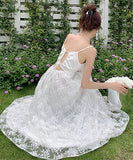 サンドレス セクシー 海辺花火 レース バックレス 旅行 かわいいXH2-QJ5872