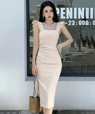 4色 キャバドレス セクシー 指名  OL風 エレガント タイトドレス XH2-ZED889476GT347