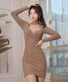 ミニドレス キャバドレス レース 透け感 かわいい MY2-JW7221NA71