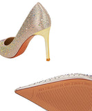 3色 ハイヒール セクシー 美脚効果 キラキラ おしゃれ 宴会 パンプスXH5-DS17189-5